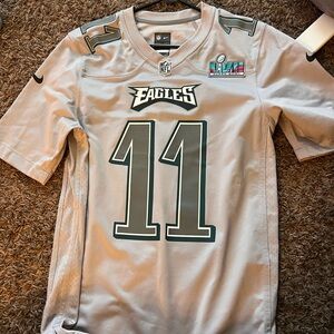 NFL Gray On Field Eagles Jersey